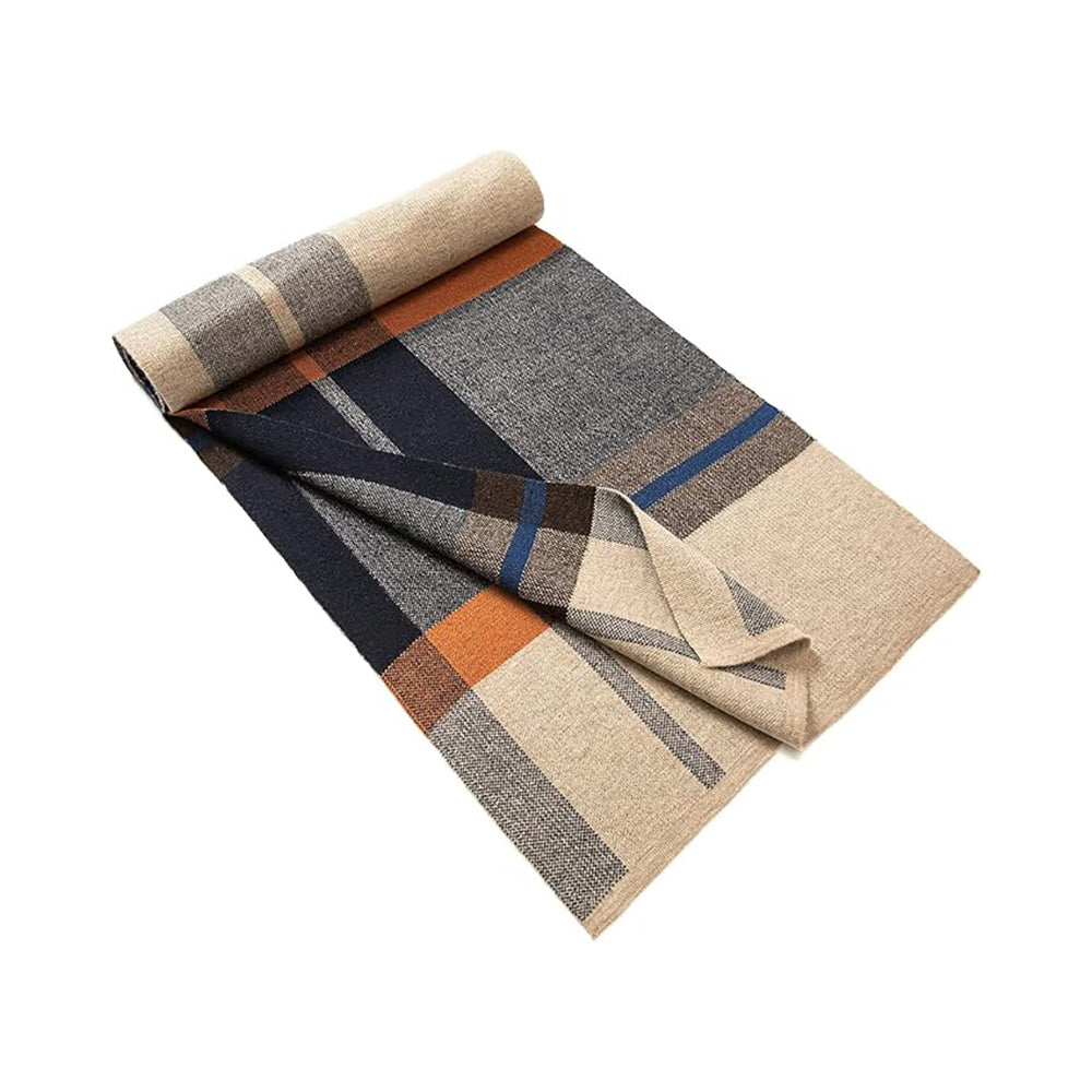 Knitted Scarf for Men Merino Wool