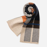 Knitted Scarf for Men Merino Wool