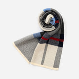 Knitted Scarf for Men Merino Wool