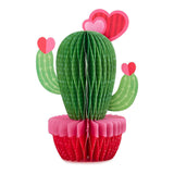 Pop up Cactus Hearts Valentine's Day Card