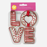 LOVE Cookie cutter set