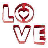 LOVE Cookie cutter set