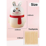 Cute Bunny Pop-Up Toothpick Dispenser