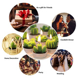 Mini Succulent Tealight Candles 6 Pack