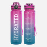 Motivational Water Bottle with Time Marker 32oz