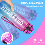 Motivational Water Bottle with Time Marker 32oz