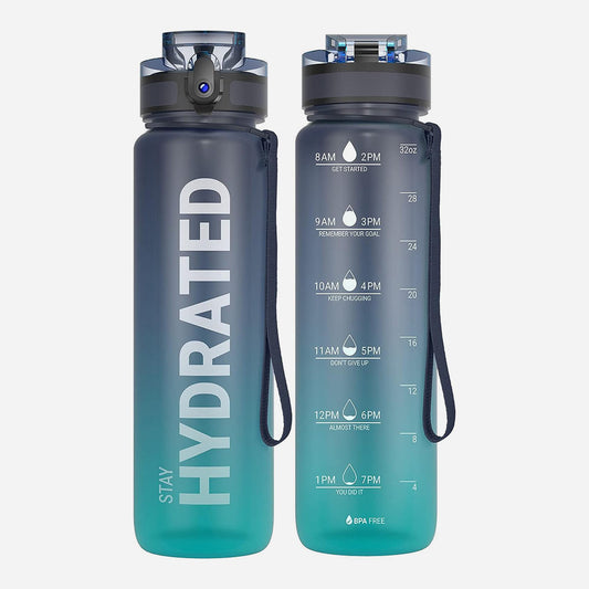 Motivational Water Bottle with Time Marker 32oz