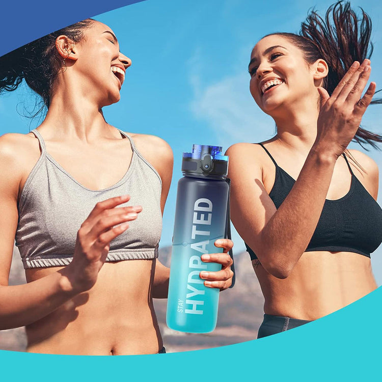 Motivational Water Bottle with Time Marker 32oz