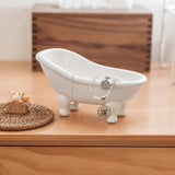 Mini Ceramic Bathtub Soap Holder