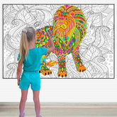 Giant Coloring Poster Lion