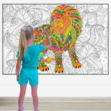 Giant Coloring Poster Lion