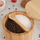 Salt and Pepper Bamboo Bowl With Spoon