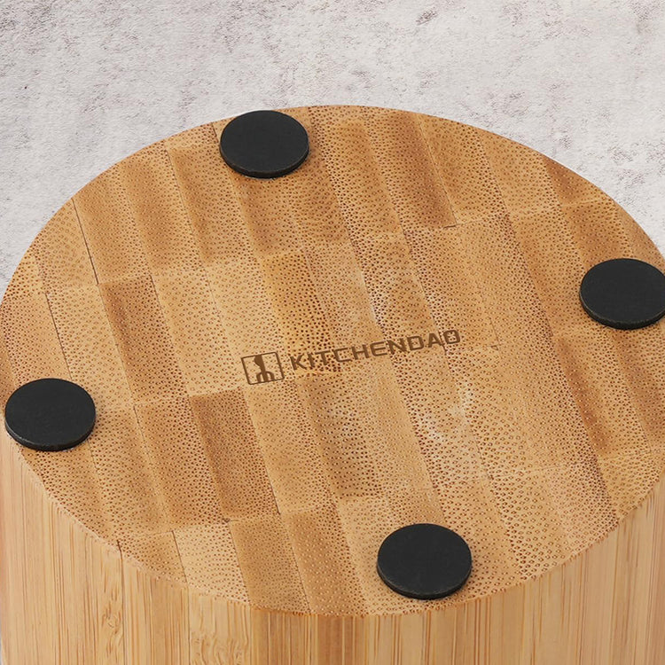 Salt and Pepper Bamboo Bowl With Spoon