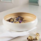 Handcrafted Bamboo Serving Bowl