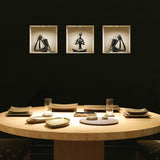 3D Effect Black Figure Wall Decal