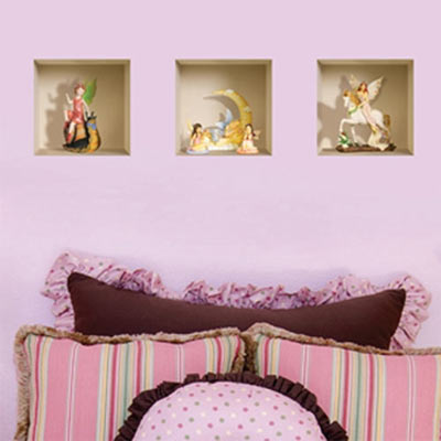 3D Effect Fairies Wall Decal