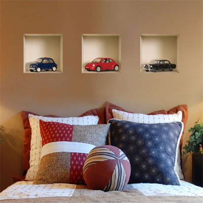 3D Effect Model Car Wall Decal