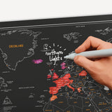 Scratch Map Chalk Edition