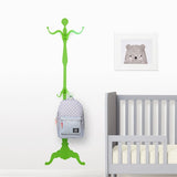 Green Coat Rack Wall Decall