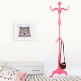 Pink Coat Rack Wall Decall