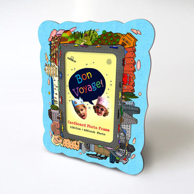 Bon Voyage- Cardboard Photo Frame
