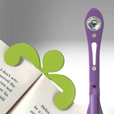 Book Light and Book Holder Set