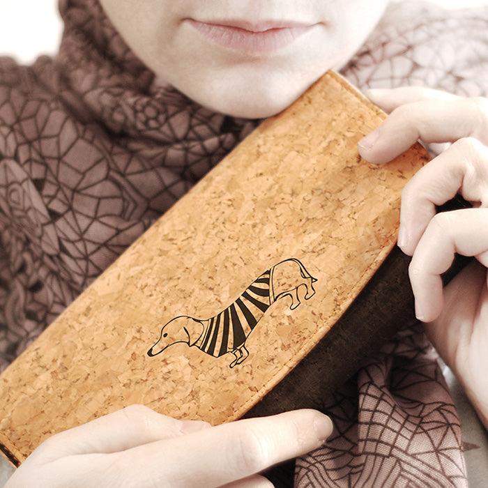 Cork Purse - Dachshund Dog