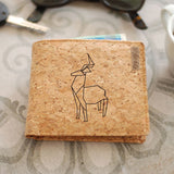 Cork Wallet - Origami Deer