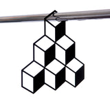 3D Closet Rack - 6 Cubes