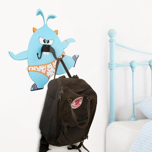 Esteban Mustache Monster - Wall Decal Hanger