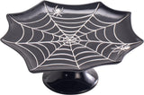 Halloween Spider Web Ceramic Cake Stand