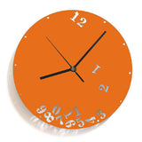 Falling Numbers Clock orange | unique gifts | gift ideas | modern design