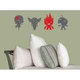 Wall Decals - Freindly Monsters red | wall stickers | gift ideas | unique gifts