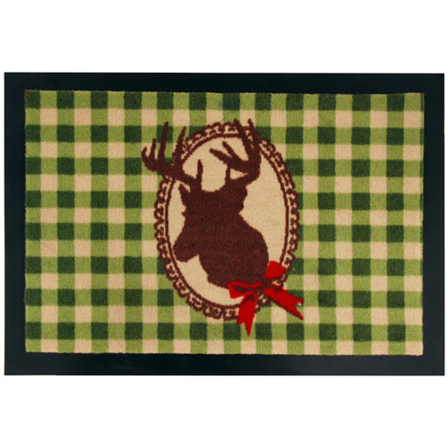 Green Deer Floor Mat
