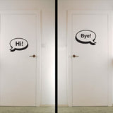 Hi, Bye Door Sticker