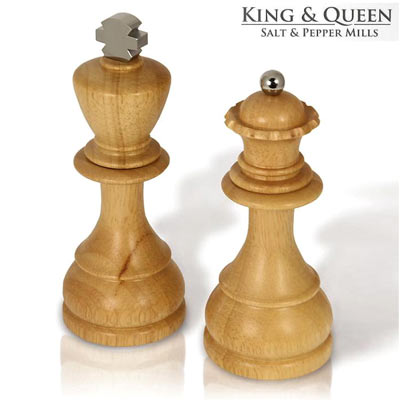 King and Queen Salt & Pepper Mills