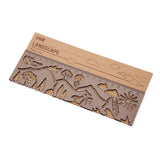 Landscape - stencil & ruler