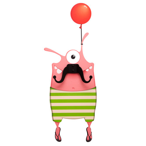 Lulu Mustache Monster - Wall Decal Hanger