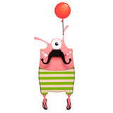Lulu Mustache Monster - Wall Decal Hanger