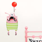 Lulu Mustache Monster - Wall Decal Hanger