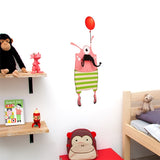 Lulu Mustache Monster - Wall Decal Hanger