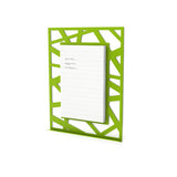 Magnetic notepad Lines green | unique gifts | kitchen accessories | modern design