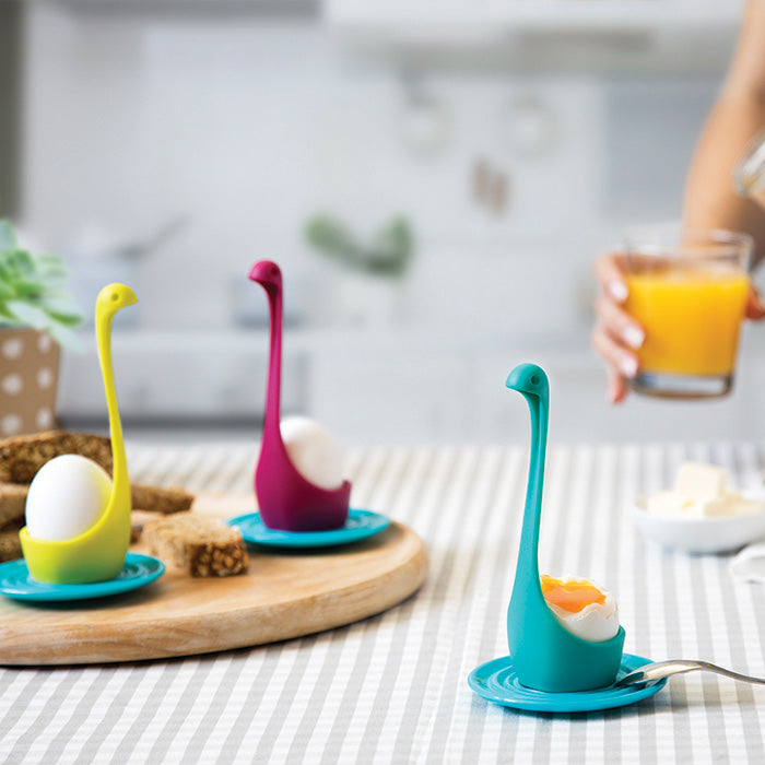 Turquoise Silicone Egg Cups - Set of 3