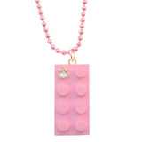 Pink Brick Necklace