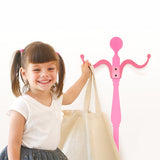 Pink Coat Rack Wall Decal