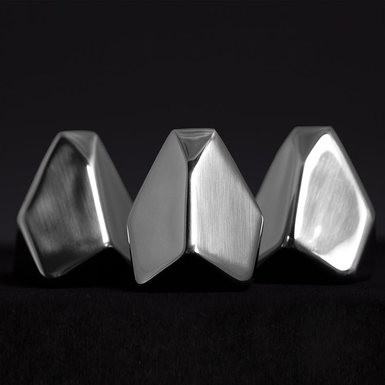 Polar - Iceberg-shaped Metallic Drinking Stones