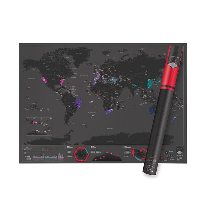 Scratch Map® Capitals