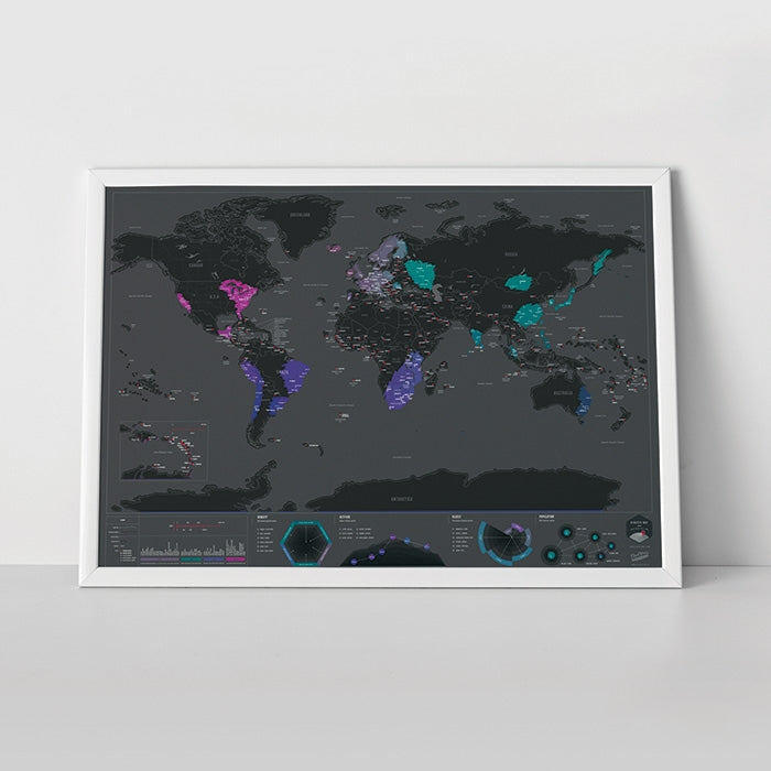 Scratch Map® Capitals