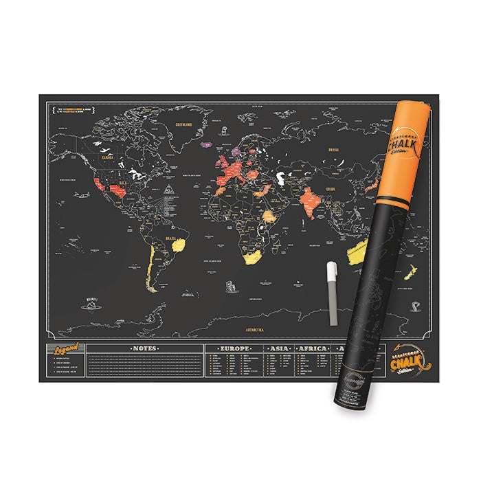 Scratch Map Chalk Edition