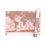 Scratch Map® Rose Gold